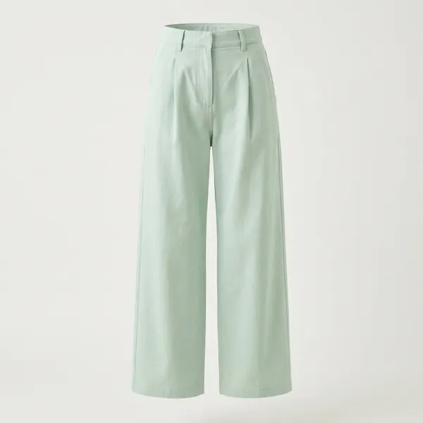 Product photo of the mint wide-leg trousers